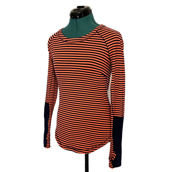 Lululemon Women First Base LS *Reflective Size 6 Long Sleeve Inkwell Light Flare - Picture 3 of 7